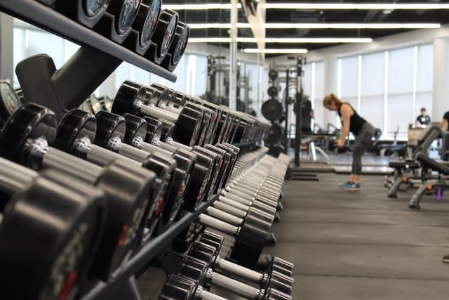 vue d'une salle de sport